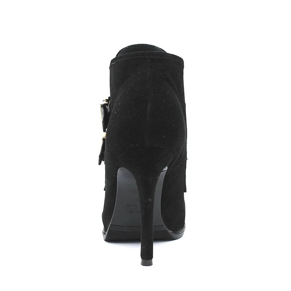York Suede Ankle Boot - Black